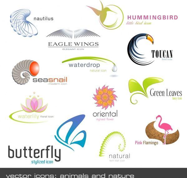 Green Worm Logo - Logo templates droplet bird worm butterfly flower icons Free vector