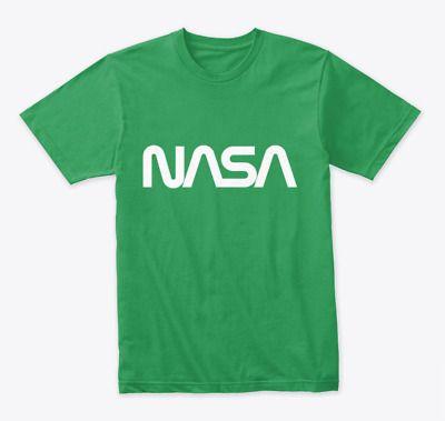 Green Worm Logo - RETRO NASA WORM Logo Space Premium T Shirt - Blue - $21.99 | PicClick