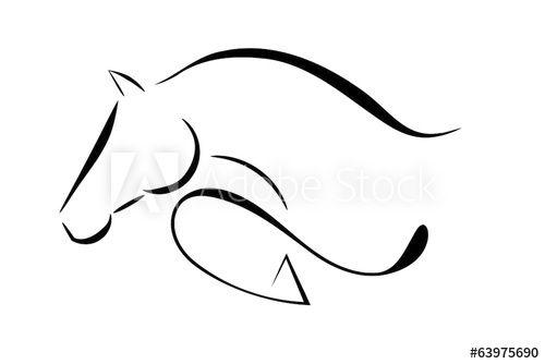 Horse Jumping Vector Logo - Horse logo jumping this stock vector and explore similar