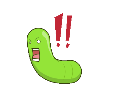 Green Worm Logo - LINE Creators' Stickers - The Green Worm Example with GIF Animation