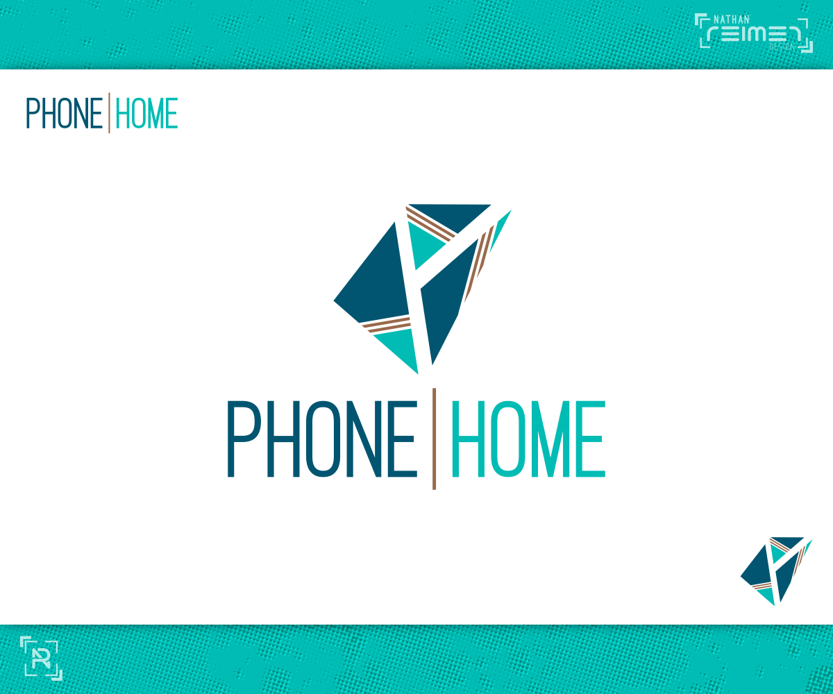 Turquoise Phone Logo - Modern, Colorful, Retail Logo Design for Phone. Home