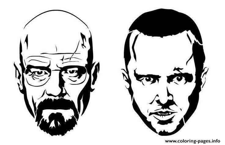 Breaking Bad Black and White Logo - Jesse And White From The Breaking Bad Printable