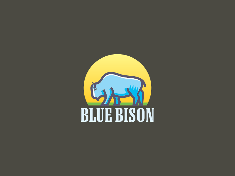 Blue Bison Logo - Blue Bison