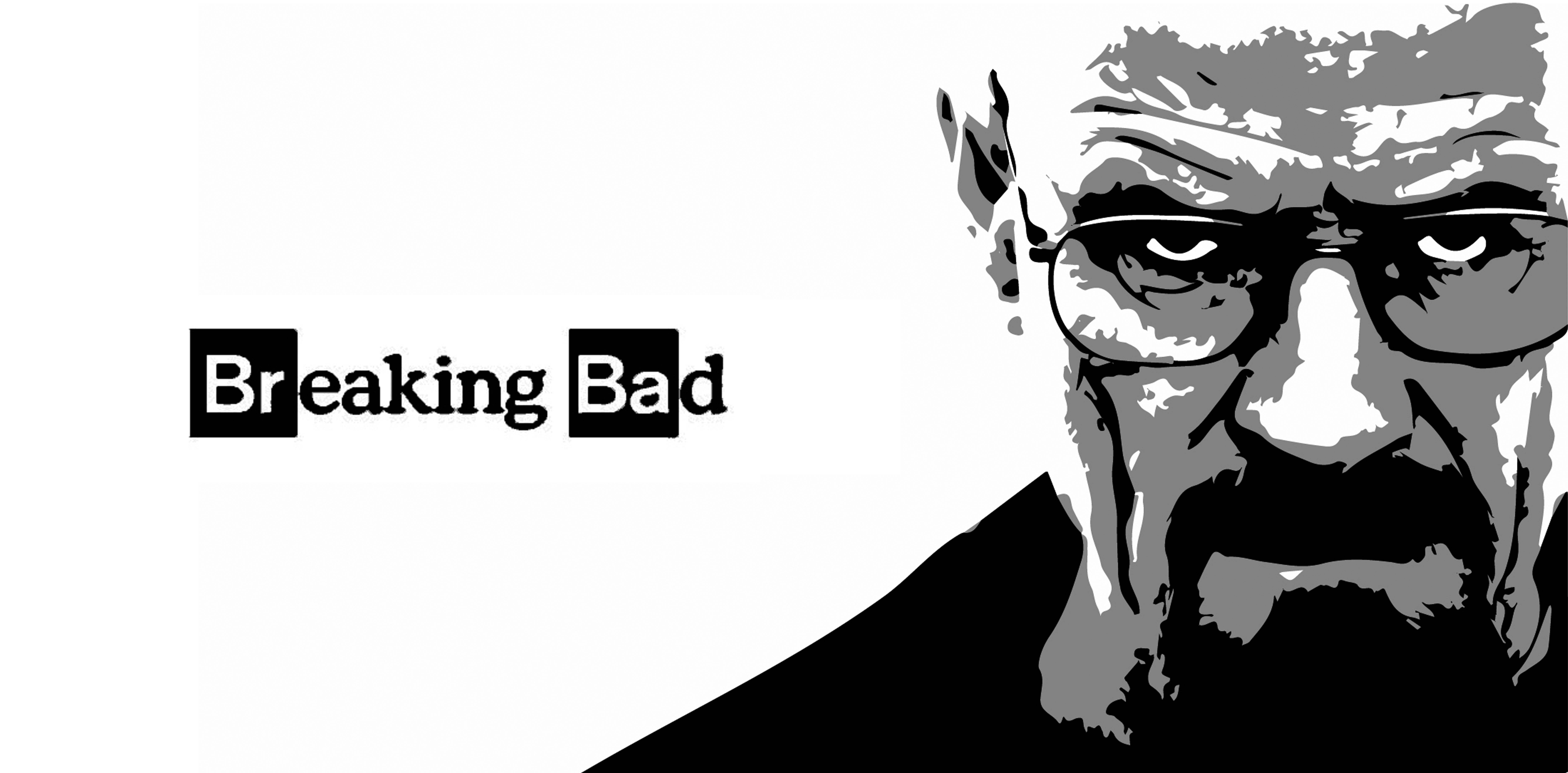 Breaking Bad Black and White Logo - breaking bad - duct tape art | Threadless