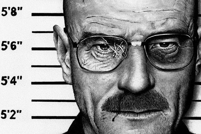 Breaking Bad Black and White Logo - TV Play Breaking Bad White Black and white poster Poster art Home