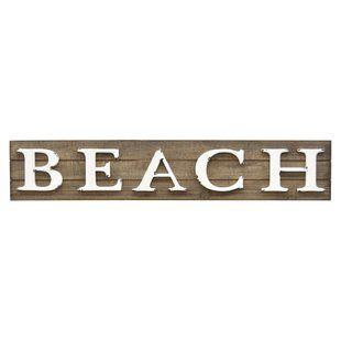 Beach Wall Logo - Beach Wall Signs | Wayfair
