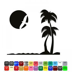 Beach Wall Logo - Sunset Beach Wall Window Vinyl Sticker Car Bumper Laptop 27 Color 5 ...