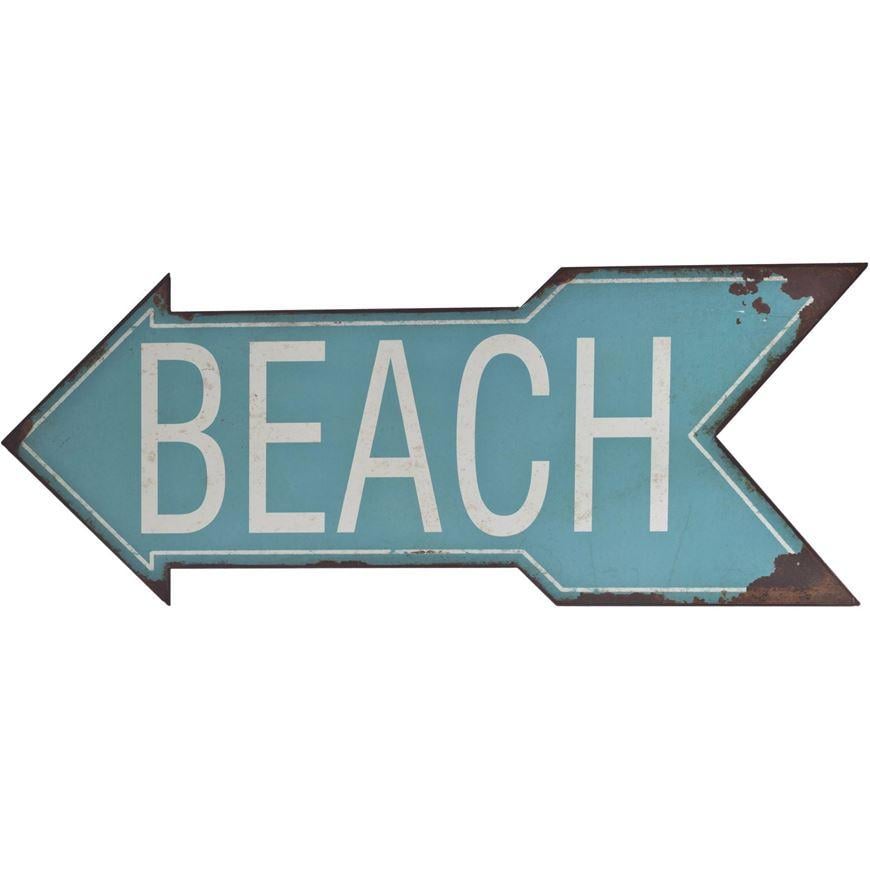 Beach Wall Logo - BEACH wall deco 47x19 blue | THE One. THE One: Where Price and ...