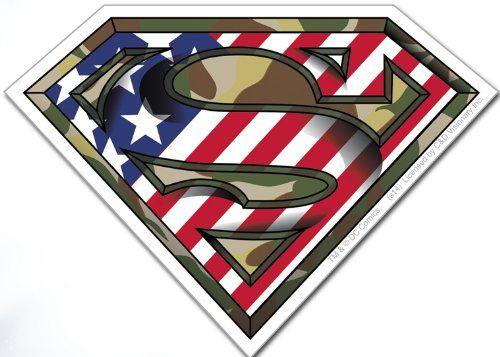 Camo Superman Logo - Licenses Products DC Comics Superman Camo Logo Sticker