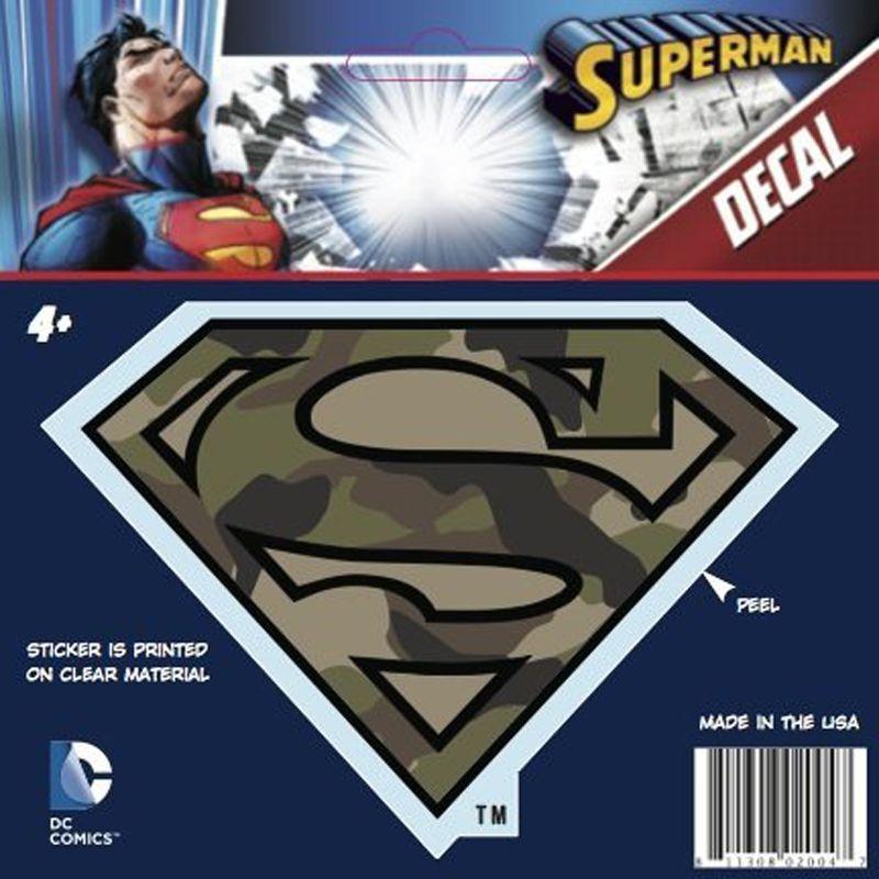 Clear Superman Logo - GagGifts.com:Superman-Logo-Car-Decal-Camo-1