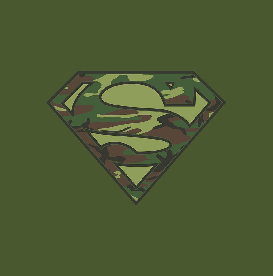 Camo Superman Logo - Superman - Camo Logo Digital Art by Brand A