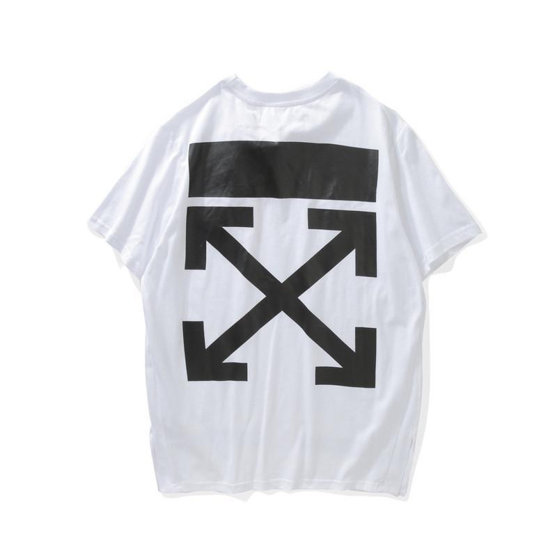 Off White Arrow Brand Logo - Off-White Arrows Cross Graphic Print T-Shirt