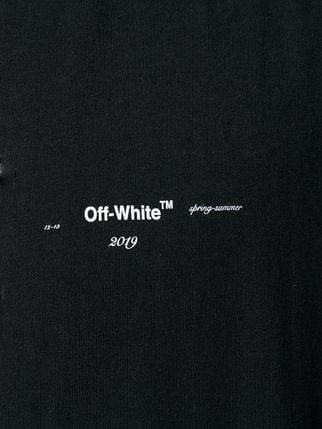 Off White Arrow Brand Logo - Off-White coloured arrow-print T-shirt £260 - Shop SS19 Online ...