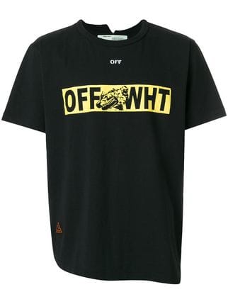 Off White Arrow Brand Logo - Off White Logo Printed Arrows T Shirt