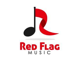 Red Flag Logo - Red Flag Music Designed