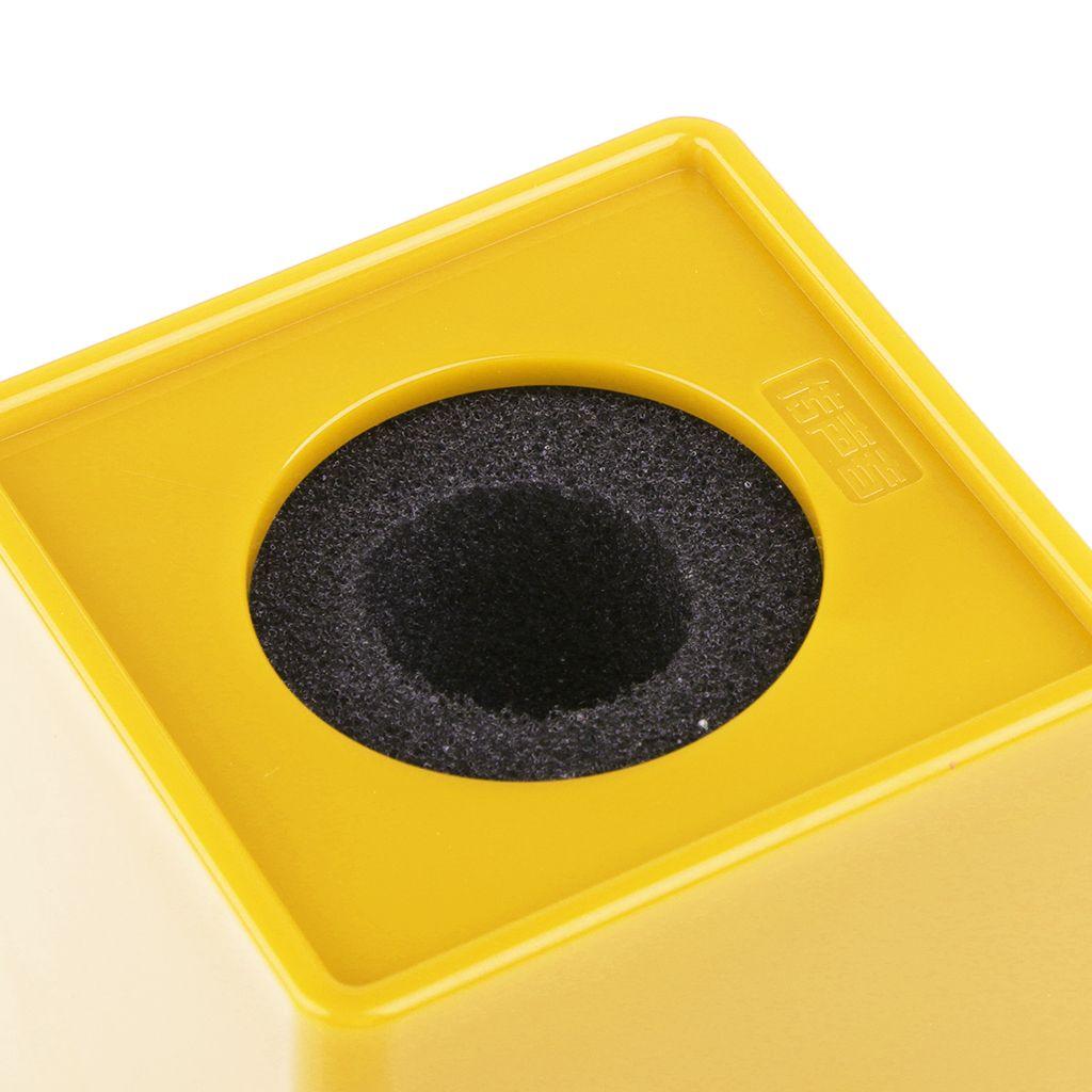 Yellow Trapezoid Logo - Trapezoid 40mm Round Handheld Mic Interview Microphone Logo Flag ...