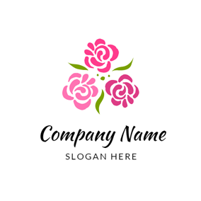 Pink Flower Company Logo - Free Flower Logo Designs | DesignEvo Logo Maker