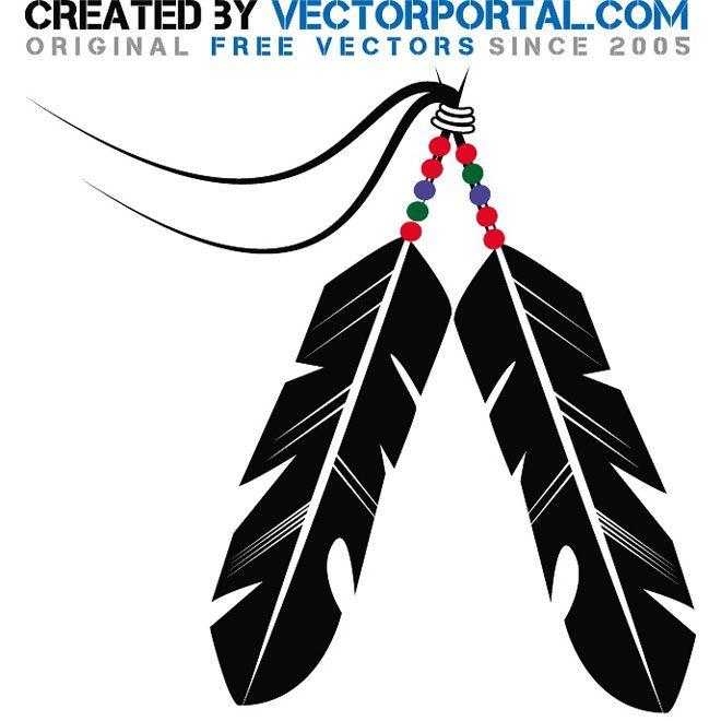 Native American Feather Logo - INDIAN FEATHER STOCK VECTOR
