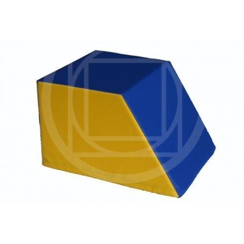 Yellow Trapezoid Logo - Foam cushion, trapezoid bolster