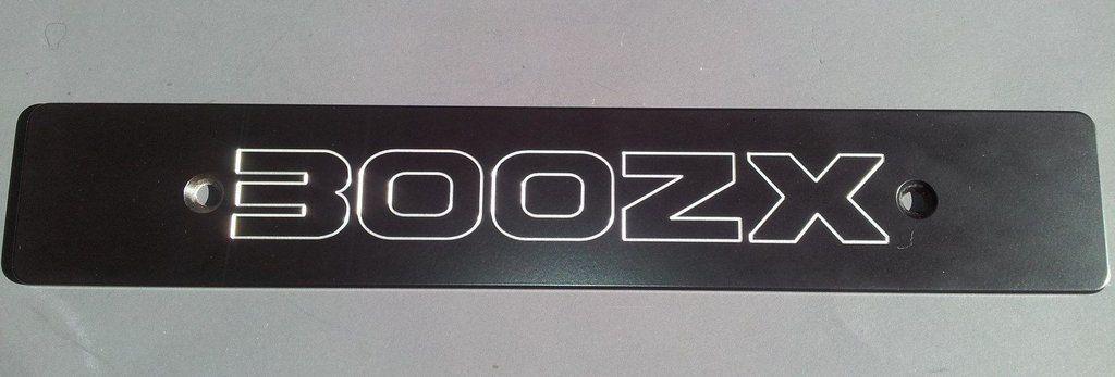 300 Z Logo - Billet 90-96 300ZX Logo 99 Jspec Bumper License Plate Cover Z32 JDM ...