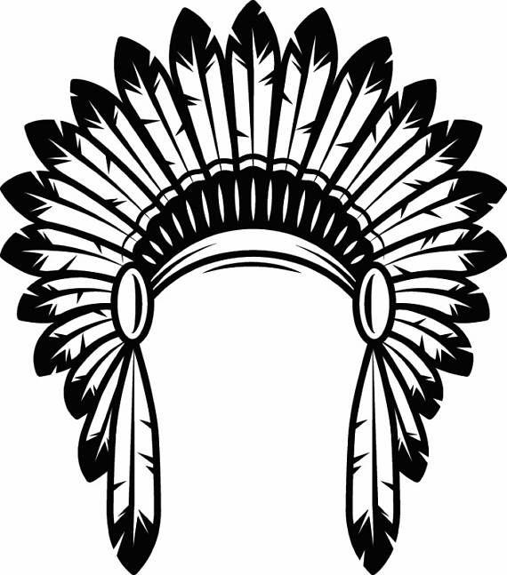 Indian Feather Logo - Indian Headdress #1 Native American Head Dress Tribe Chief Costume ...