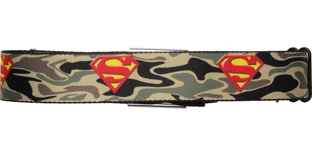 Camo Superman Logo - Superman Logo Camo Seatbelt Belt