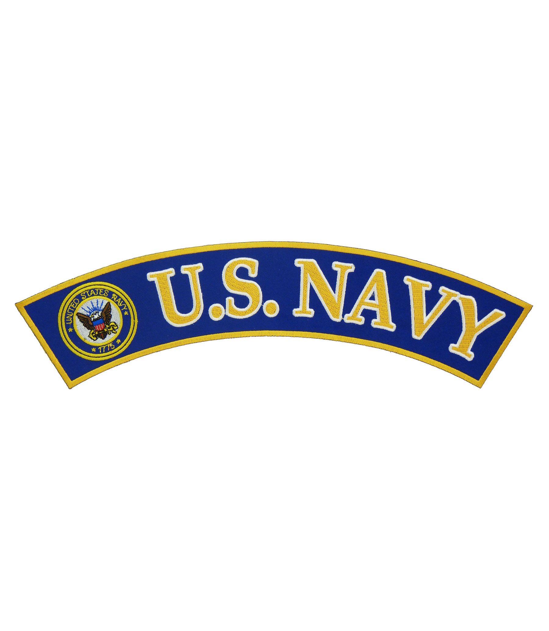 US Navy Logo - U.S. Navy Logo Rocker | Military Rocker Patches