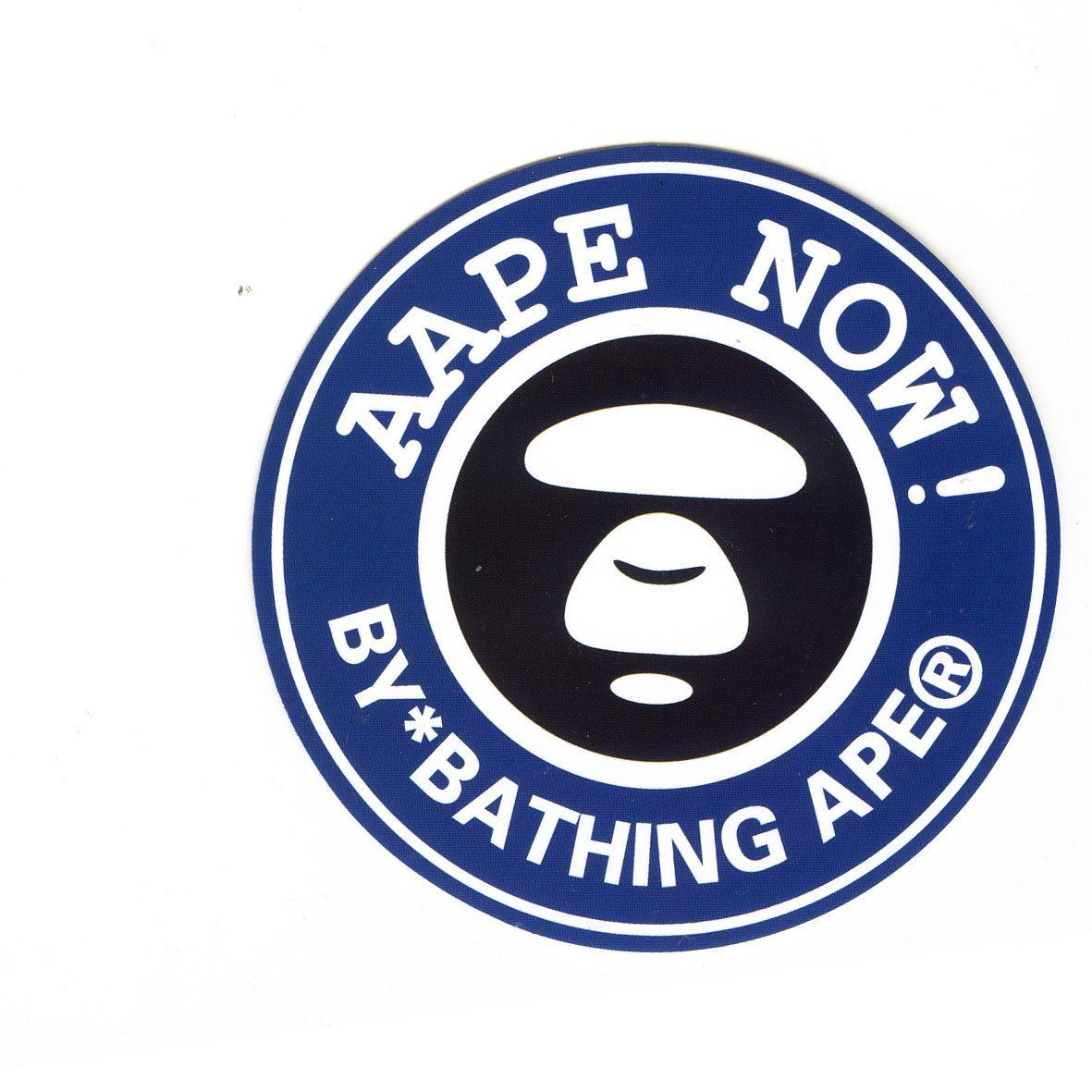 Aape Logo - 1606 AAPE Now By Bathing Ape Badge Logo , Height 8 cm decal sticker ...