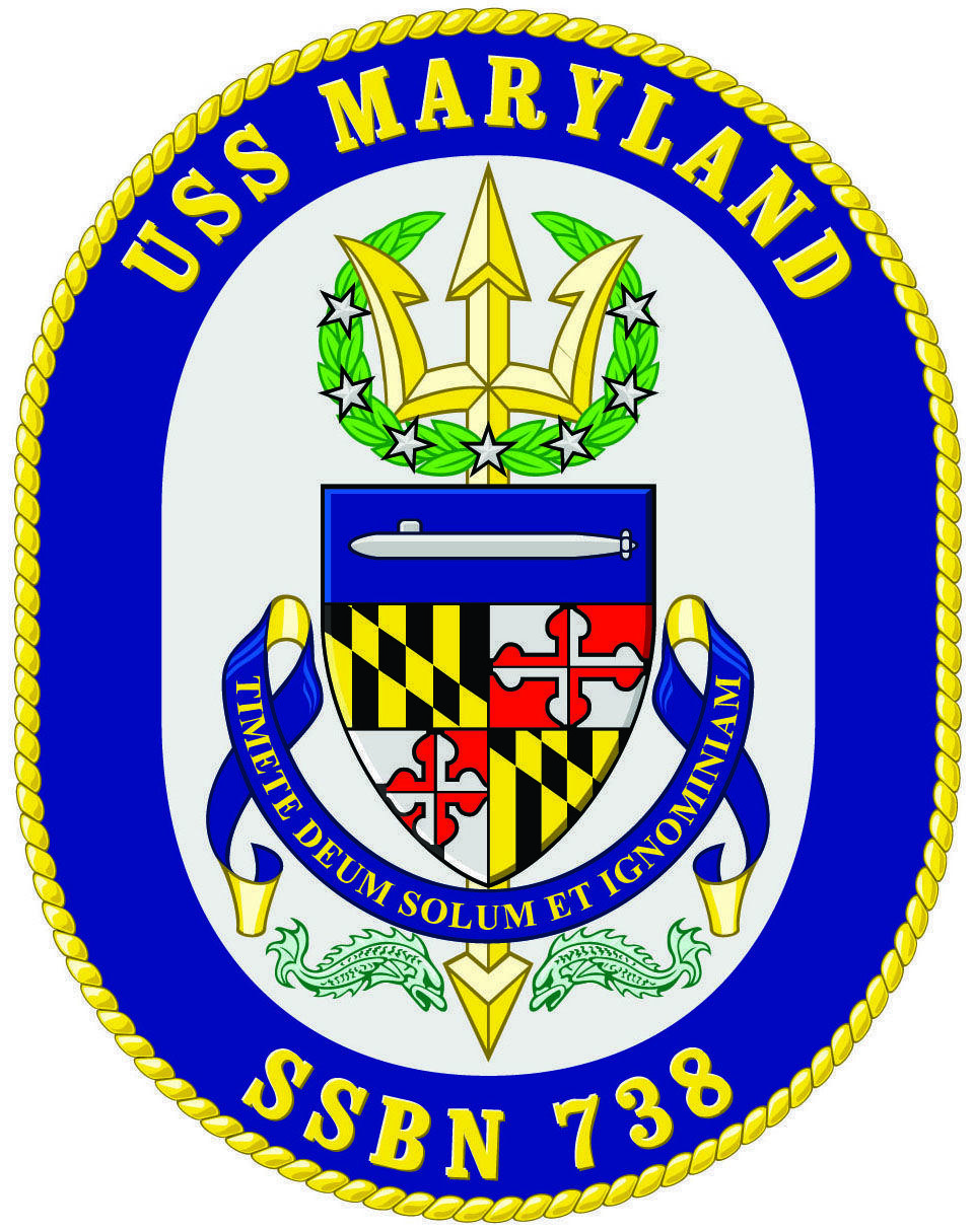 Military Navy Logo - Official logo of USS Maryland (SSBN 738) | Our Logos | Uss maryland ...