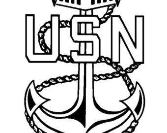 Military Navy Logo - NAVY SCPO senior chief petty officer anchor military logo die | Etsy