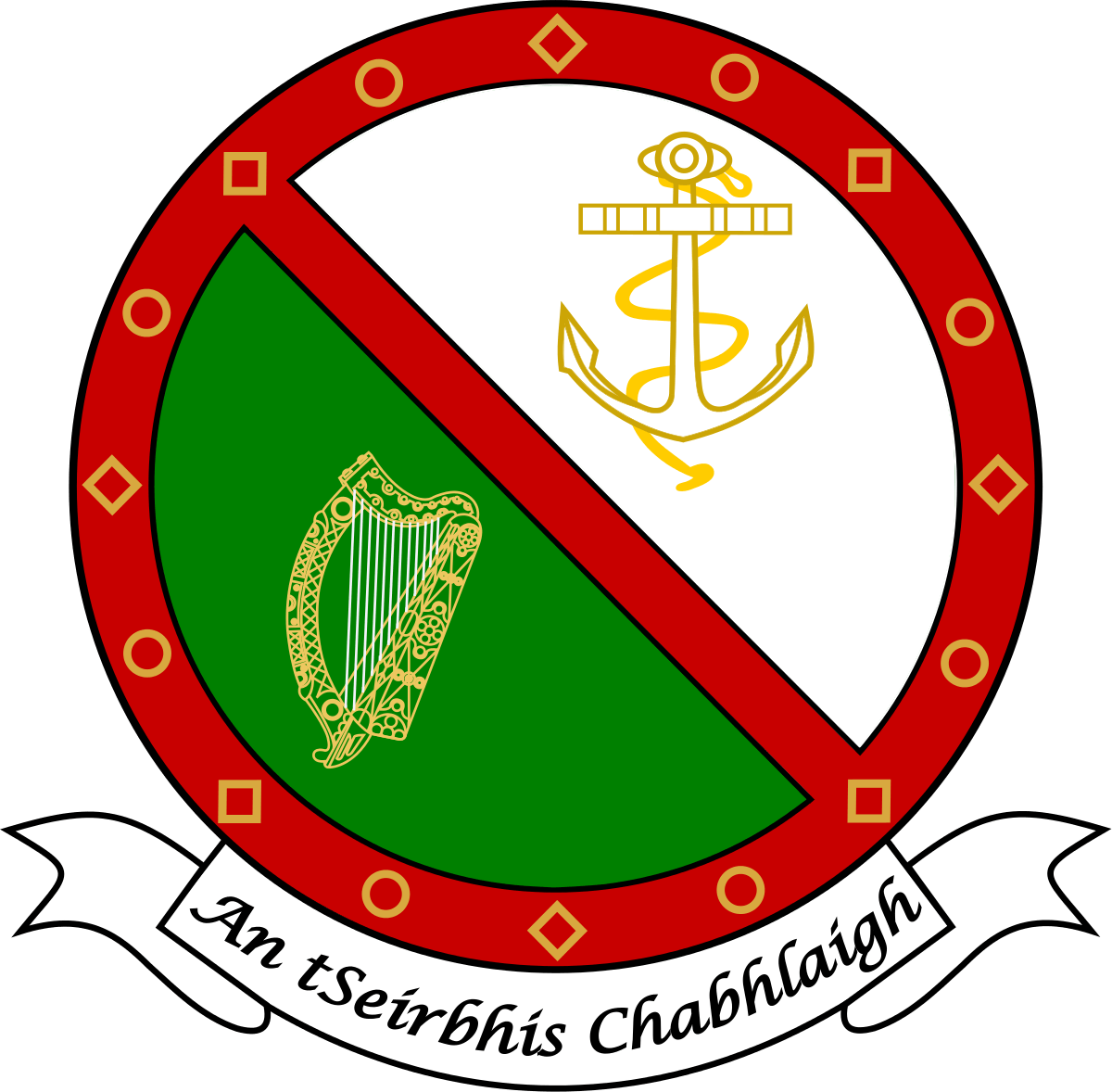 Military Navy Logo - Irish Naval Service