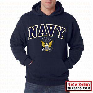 Military Navy Logo - US NAVY LOGO HOODIE United States Crest Military Hooded Sweatshirt ...