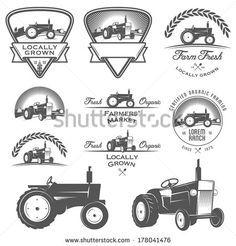 Farm Tractor Logo - Pin by Jason Tang on pdf | Farm logo, Logos, Logo design