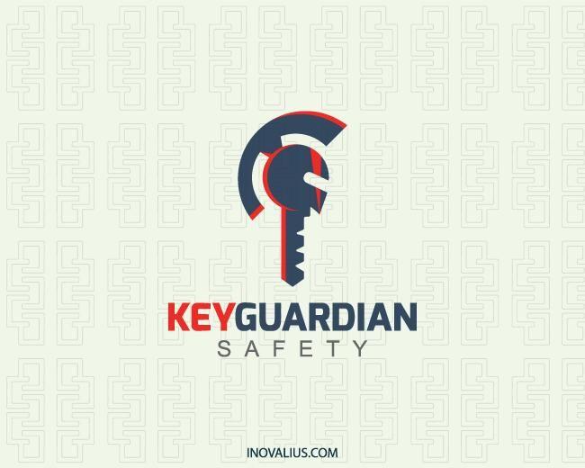 Orange Key Logo - Key Guardian Logo Design