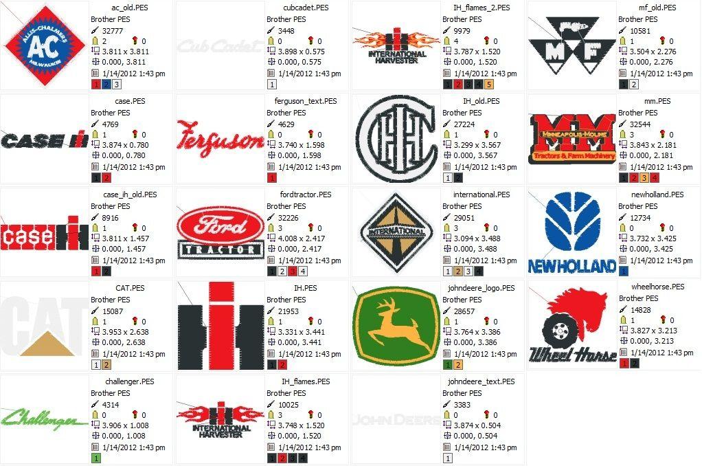 Challenger Tractor Logo - Tractor/Farm Equipment logos Old and New - set of 19 [fms001 ...