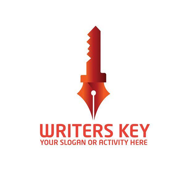 Orange Key Logo - Writers Key Logo Template on Behance