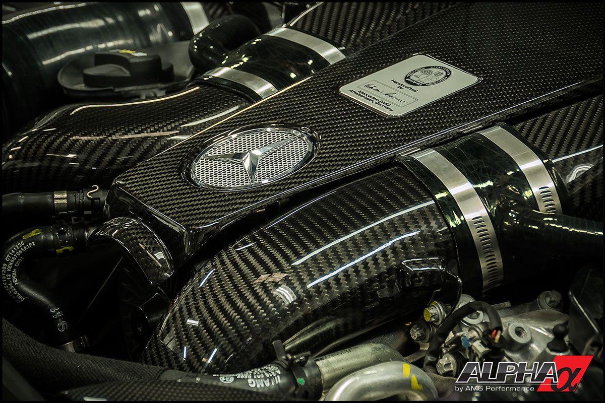 AMG Carbon Logo - Alpha Performance Mercedes Benz E63 AMG Carbon Fiber Air Intake System