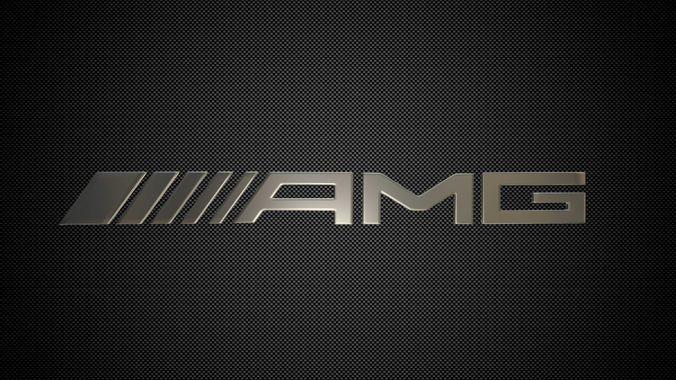 AMG Carbon Logo - 3D amg logo transport