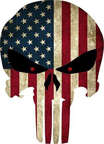 Red White Blue Punisher Logo - Pin by Jessica Hight on Punisher | Punisher, Punisher skull, Decals