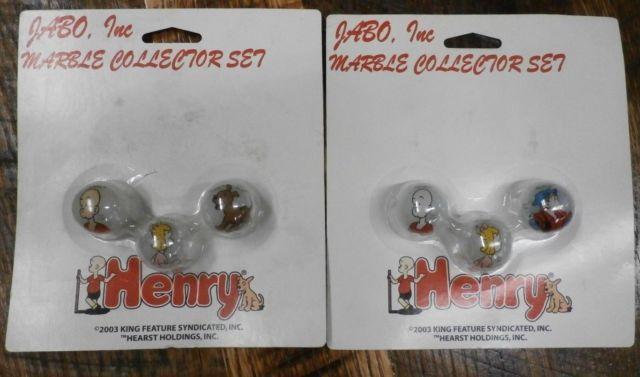 Using Marbles Starting with G Logo - JABO Inc Marble Collector Set Cartoon Henry Logo Marbles Advertising ...