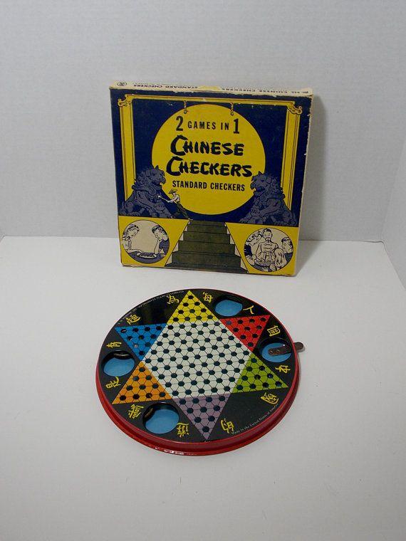Using Marbles Starting with G Logo - Standard Checkers and Chinese checker game Metal 2 in 1 game ...