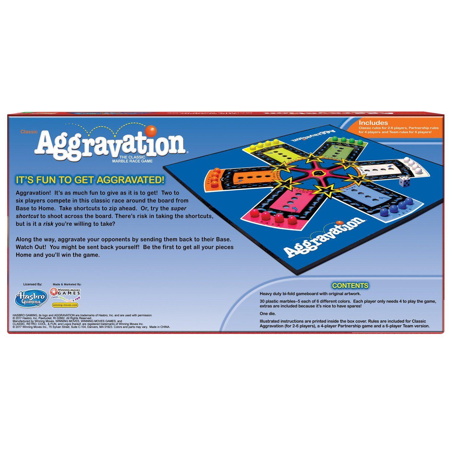 Using Marbles Starting with G Logo - Amazon.com: Aggravation: Winning Moves: Toys & Games