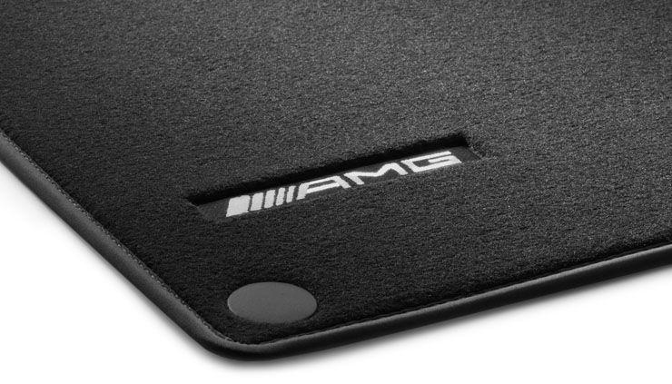 AMG Carbon Logo - AMG Velour Floor Mats, Driver's Mat, 1 Piece, With Embroidered AMG