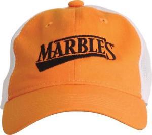 Using Marbles Starting with G Logo - MARBLES Knives LOGO Orange & White Adult Cap Hat One Size Fits Most ...