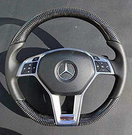 AMG Carbon Logo - Mercedes Benz Steering Wheel C CLA CLS E Class W204 W212
