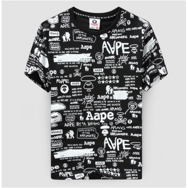 Aape Logo - NEW! AAPE Logo Collage Crewneck T- Shirt | Buy AAPE Online
