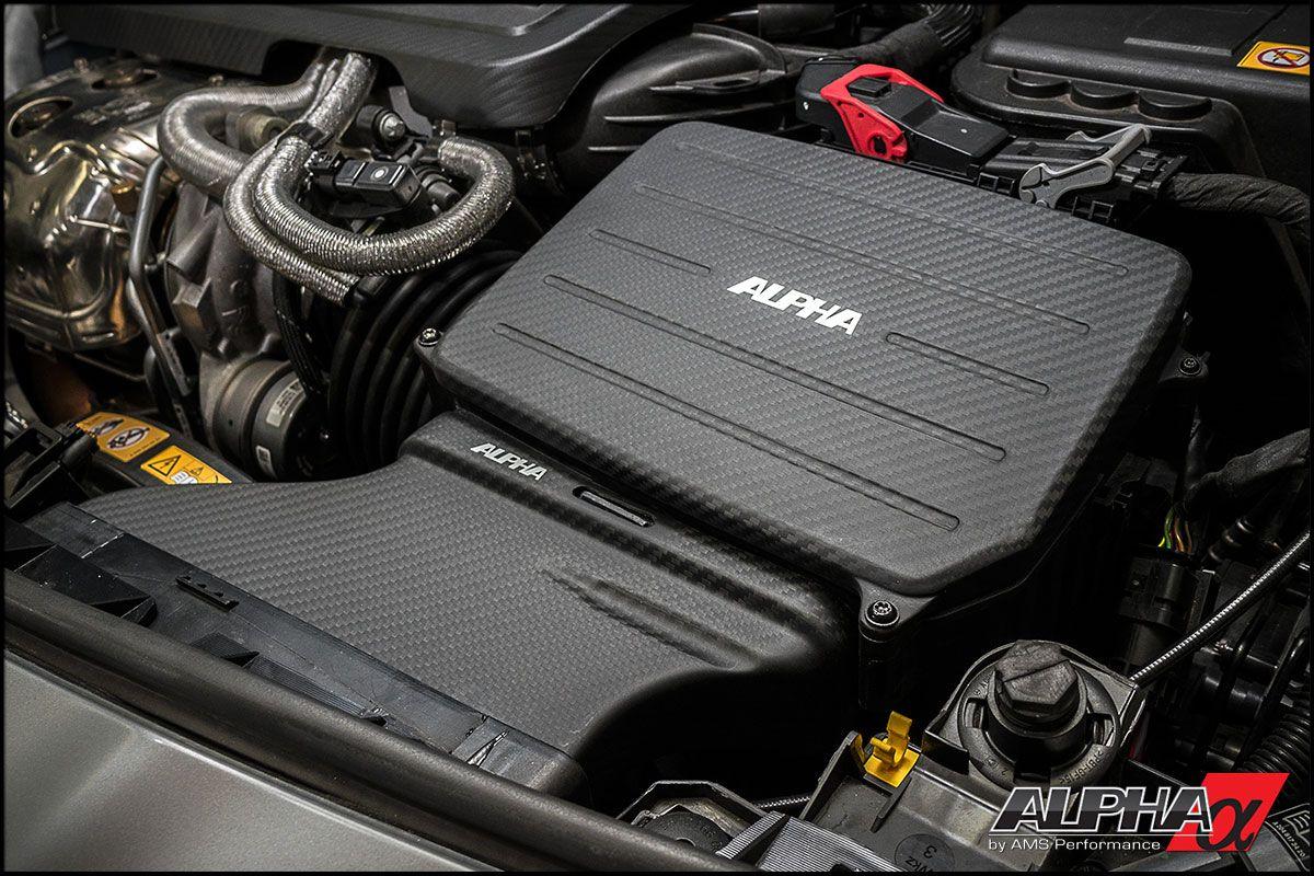 AMG Carbon Logo - Alpha Performance GLA45 AMG Carbon Fiber Cold Air Intake Duct & Air ...