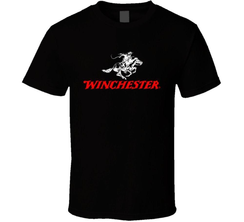 Winchester Firearms Logo - Winchester Rifle Firearm Logo Mens Black T ShirtFunny Unisex Tee T ...