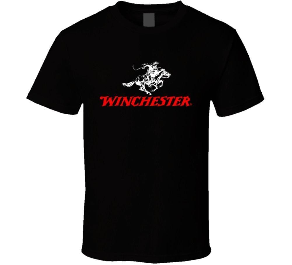 Winchester Firearms Logo - Winchester Rifle Firearm Logo Mens Black T ShirtFunny Unisex Tee T