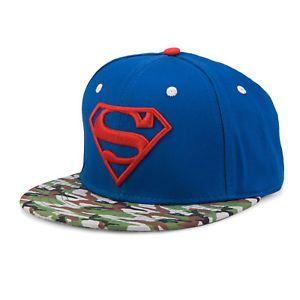 Camo Superman Logo - DC Comics Superman Logo Camo Bill Youth Adjustable Baseball Cap | eBay